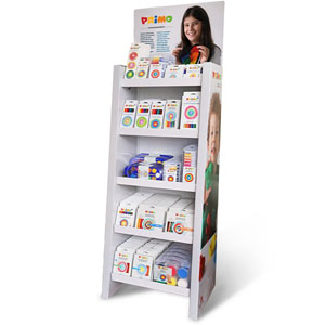 Primo Promotional Cardboard Floor Stand - 64x189cm