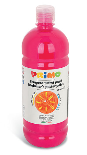 Primo Premium Poster Paint -1000ml Bottle - Magenta 1 Per Pack