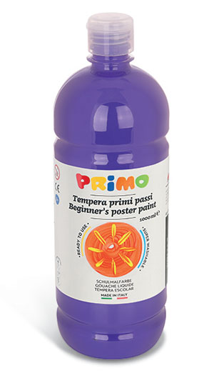 Primo Premium Poster Paint - 1000ml Bottle - Violet 1 Per Pack