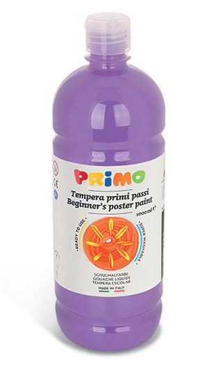 Primo Premium Poster Paint - 1000ml Bottle - Lilac 1 Per Pack
