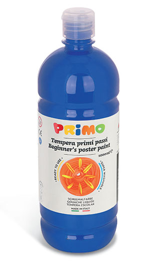 Primo Premium Poster Paint - 1000ml Bottle - Ultramarine Blue 1 Per Pack