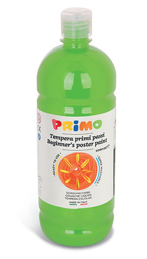 Primo Premium Poster Paint - 1000ml Bottle - Light Green 1 Per Pack