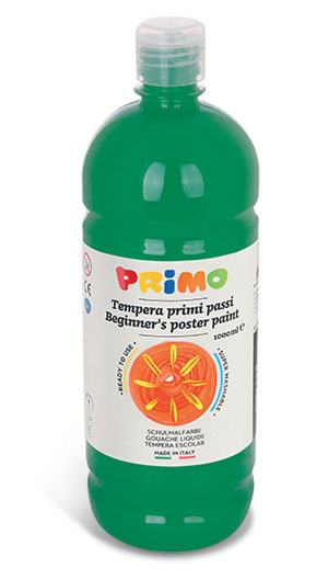 Primo Premium Poster Paint - 1000ml Bottle - Dark Green 1 Per Pack