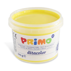 Primo Finger Paint 6x Tubs of 100gram - Carry Case