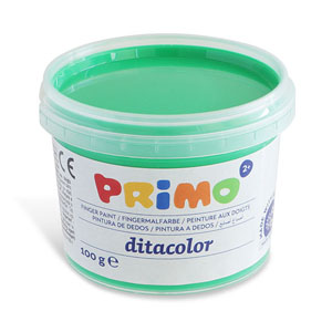 Primo Finger Paint 6x Tubs of 100gram - Carry Case
