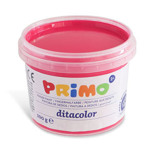 Primo Textile Finger Paint 6x Tubs of 100Gram - Carry Case