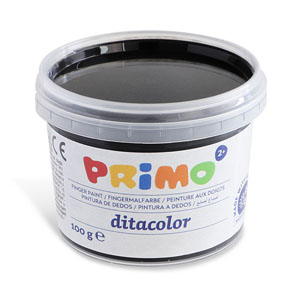 Primo Textile Finger Paint 6x Tubs of 100Gram - Carry Case