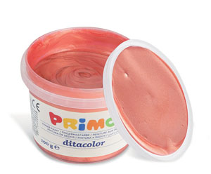 Primo Pearl Finger Paint 6x Tubs of 100Gram - Carry Case