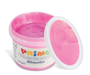 Primo Pearl Finger Paint 6x Tubs of 100Gram - Carry Case