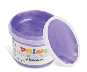 Primo Pearl Finger Paint 6x Tubs of 100Gram - Carry Case
