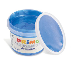 Primo Pearl Finger Paint 6x Tubs of 100Gram - Carry Case