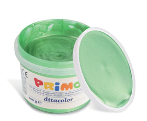 Primo Pearl Finger Paint 6x Tubs of 100Gram - Carry Case