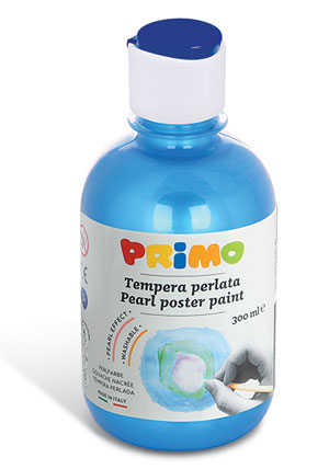 Primo Pearl Poster Paint, 300ml Bottle - Ultra Blue 1 Per Pack