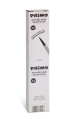 Primo Pony Hair Round Tipped Brush No.2 - 12x Per Pack