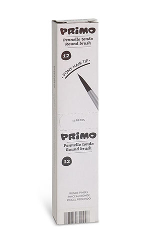 Primo Pony Hair Round Tipped Brush No.3 - 12x Per Pack