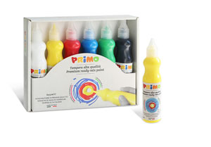 Primo Premium Paint Set of 6x 75ml Bottles