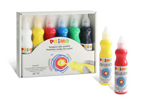 Primo Premium Paint Set of 6x 75ml Bottles