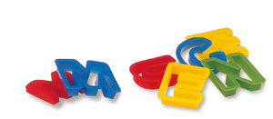 Primo Play Dough Alphabet Set - 6x Assorted & 32x Alphabet Bits