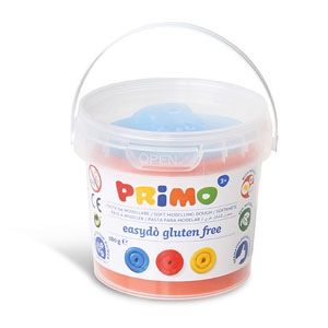 Primo Gluten Free Play Dough with Stencil - 180gram Per Bucket