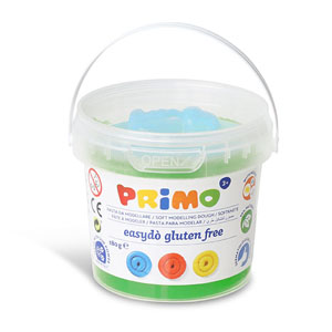 Primo Gluten Free Play Dough with Stencil - 180gram Per Bucket