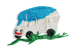 Primo Play Dough CamperVan, 5x Easydo, 6x Toolsx 1x Cutout - 1 Per Pack