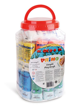 Primo Play Dough Easydo Bucket - 50 x 100g Packs
