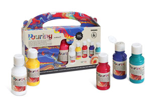 Primo Acrylic Pouring Paint, 5x Bottles 100ml - 1x Per Pack