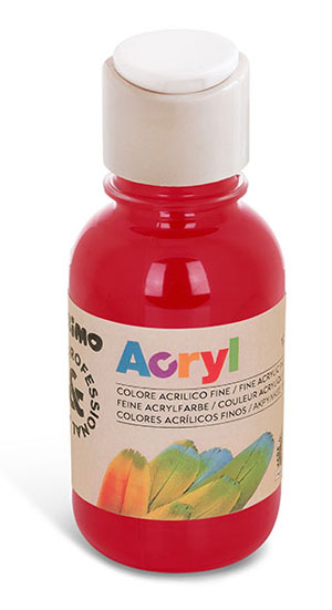 Primo Premium Acrylic Paint, 125ml Bottle - Carmine Red - 1 Per Pack Primo Premium Acrylic Paint, 125ml Bottle - Carmine Red - 1 Per Pack