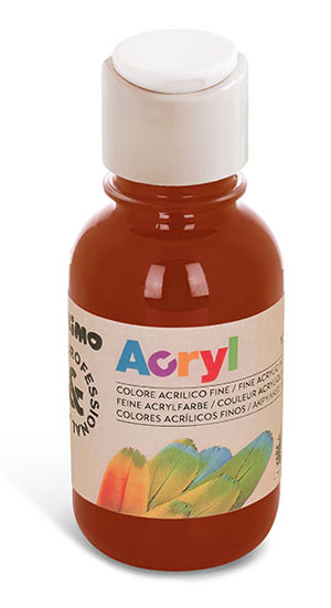 Primo Premium Acrylic Paint, 125ml Bottle - Burnt Siena - 1 Per Pack