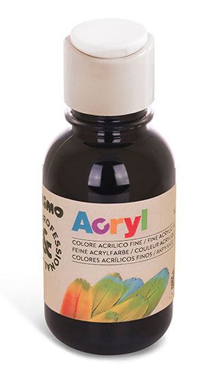 Primo Premium Acrylic Paint, 125ml Bottle - Black - 1 Per Pack Primo Premium Acrylic Paint, 125ml Bottle - Black - 1 Per Pack