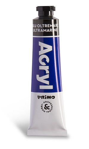 Primo Acrylic Paint Tubes 18ml, Ultra Blue - 1 Per Pack