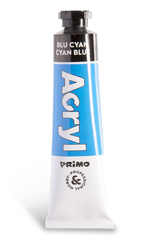 Primo Acrylic Paint Tubes 18ml, Primary Blue - 1 Per Pack