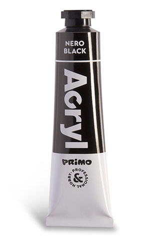 Primo Acrylic Paint Tubes 18ml, Black - 1 Per Pack