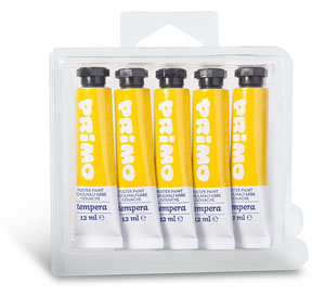 Primo Poster Paint Tubes 12ml Primary Yellow - 1 Per Pack