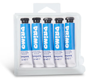 Primo Poster Paint Tubes 12ml Primary Blue - 1 Per Pack