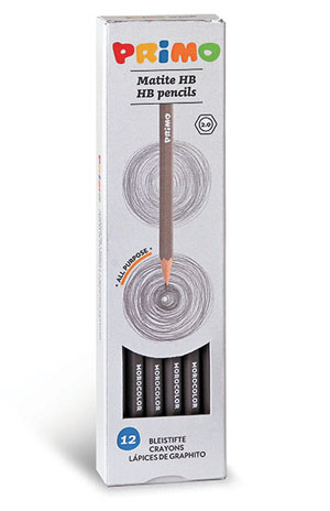 Primo Graphite Pencils HB 2mm Dia - 12x Per Pack