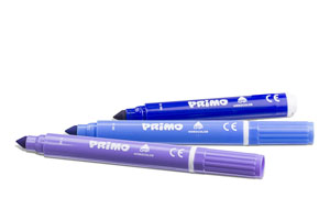 Primo Jumbo Fibre-Tip Pens 8mm Dia - 24x Assorted Pack