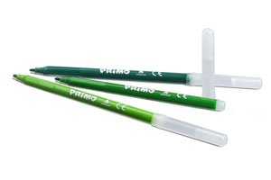 Primo Fibre-Tip Pens 2.5mm Dia - 96x Assorted Per Tub