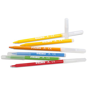 Primo Fibre-Tip Pens 2.5mm Dia - 96x Assorted Per Tub