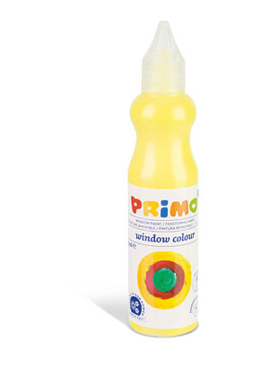 Primo Window Paint Set, 6x Colours of 80ml Bottles