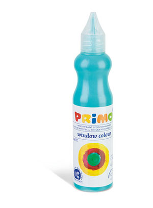 Primo Window Paint Set, 6x Colours of 80ml Bottles