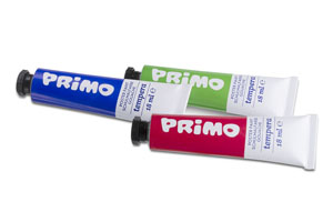 Primo Poster Paint Set of 10x Tubes of 18ml in Case