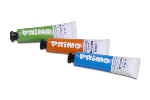 Primo Poster Paint Set of 10x Tubes of 18ml in Case