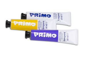 Primo Poster Paint Set of 10x Tubes of 18ml in Case