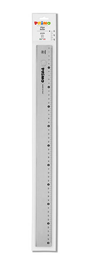 Primo 50cm Ruler in Polystyrene, Smoke grey, Anti-reflective - 1 Per Pack