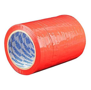 Red Polypropylene Butchers Tape 12mm x 66m - 12x Per Pack