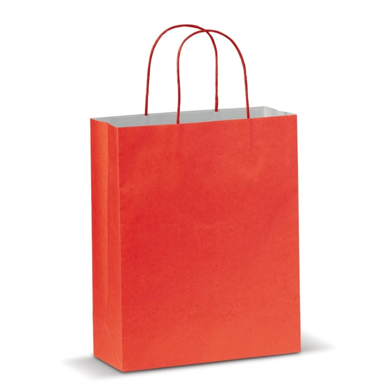 Luxury Red Paper Bags - Extra Large Twist Handle - 50x Per Pack