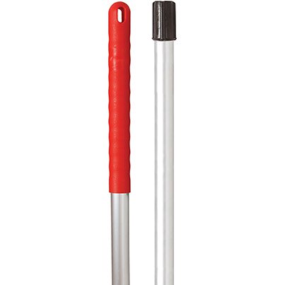 Red Aluminum Brush Handle - 1.4 Metre - Red Grip