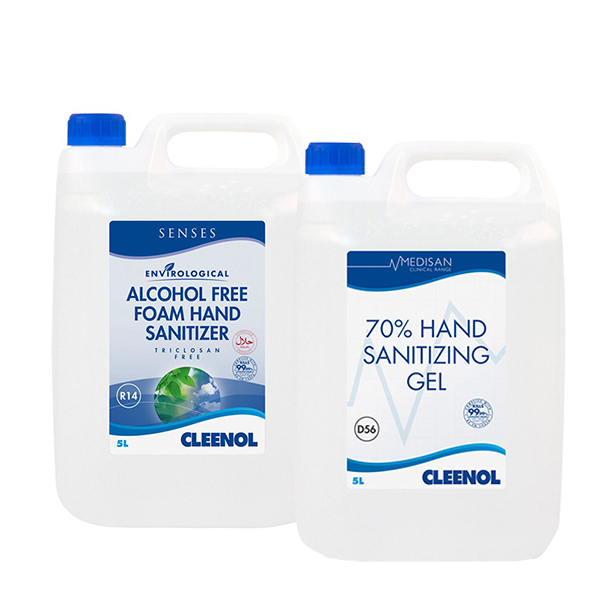 Senses Alcohol-Free Foam Hand Sanitiser - 5 Litre Drum