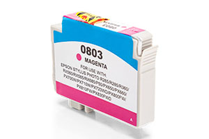 Compatible Epson C13T08034011 T0803 Magenta 460 Page Yield Compatible Epson C13T08034011 T0803 Magenta 460 Page Yield
